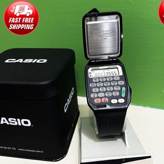 Vintage Casio Flip Top Full Boxer FT 30 Modul 761 Herrenuhr Japan Made Works Fine Sehr guter Zustand Flip Top Taschenrechner Etsy