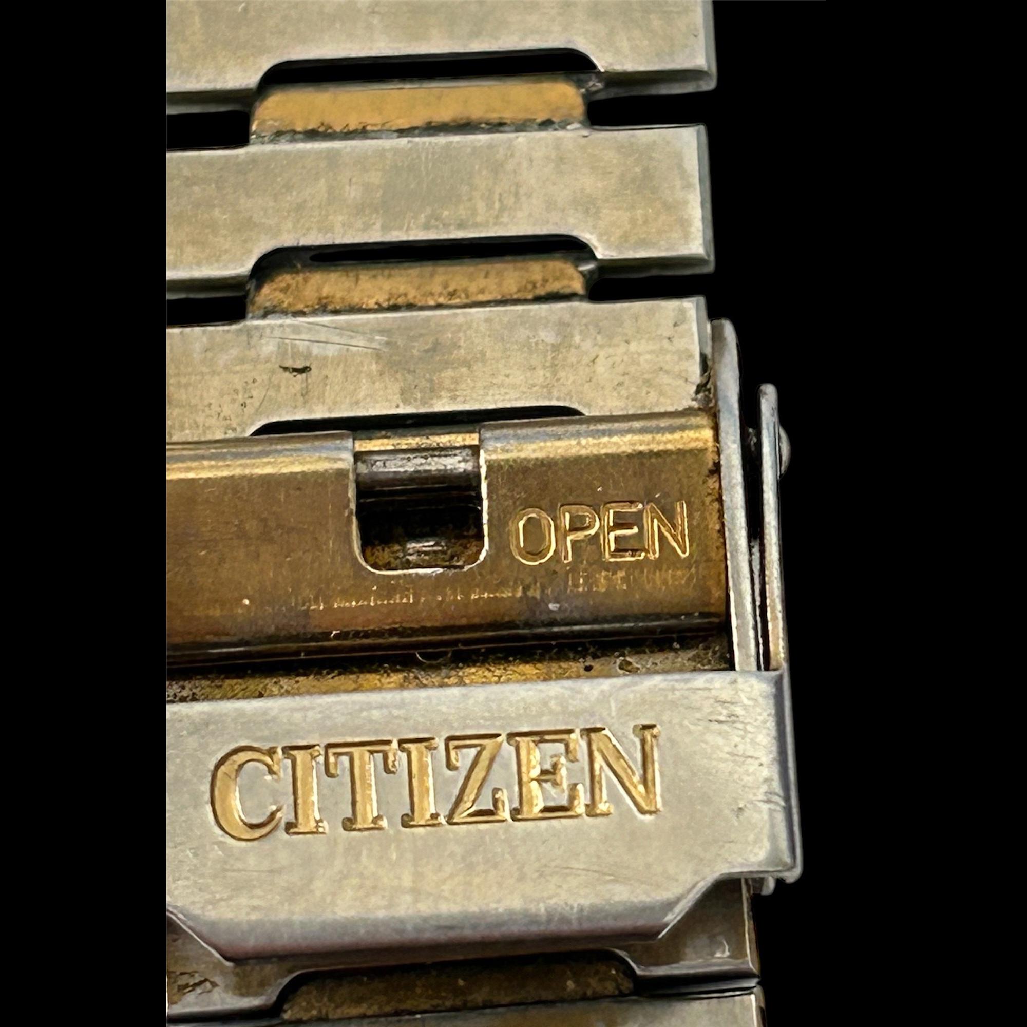 RARE Vintage CITIZEN Ana-digi Temp Blue Dial 8984-086465 Wrist/ GN