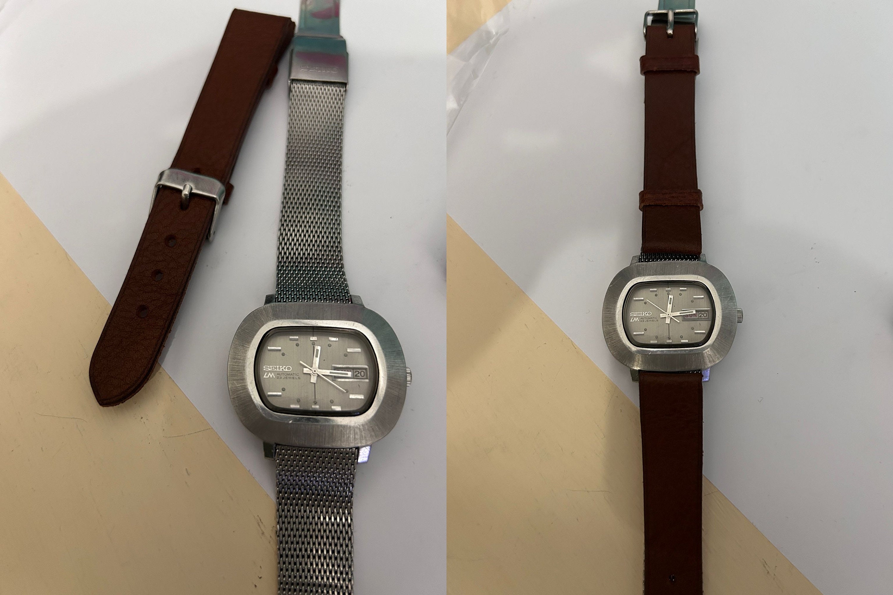 SEIKO LM SPACIAL 23 JAWALS オートマチック Seiko Lord Matic LM 23 Jewels Automatic / Faceted Crystal