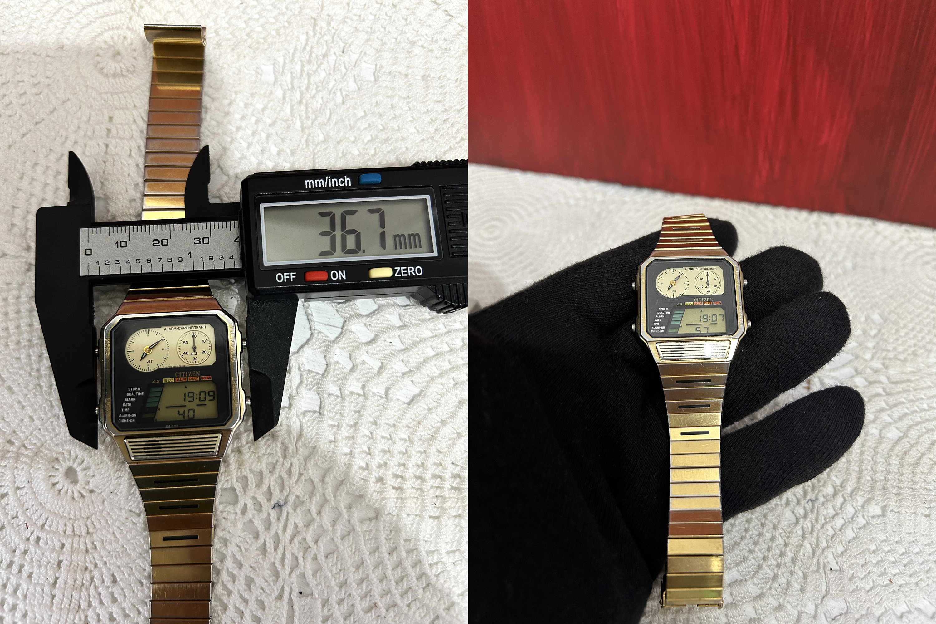Very RARE Citizen Ana-Digital 8986-087089 Y CHRONOGRAPH ALARM