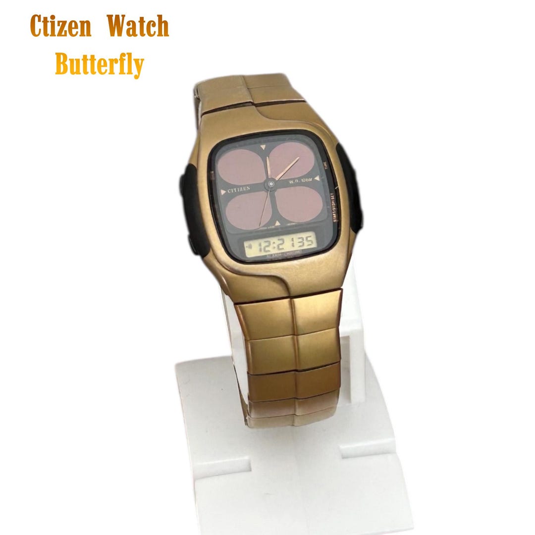 Rare Citizen C030-087909 Digi-ana Butterfly, Citizen Watch,eco