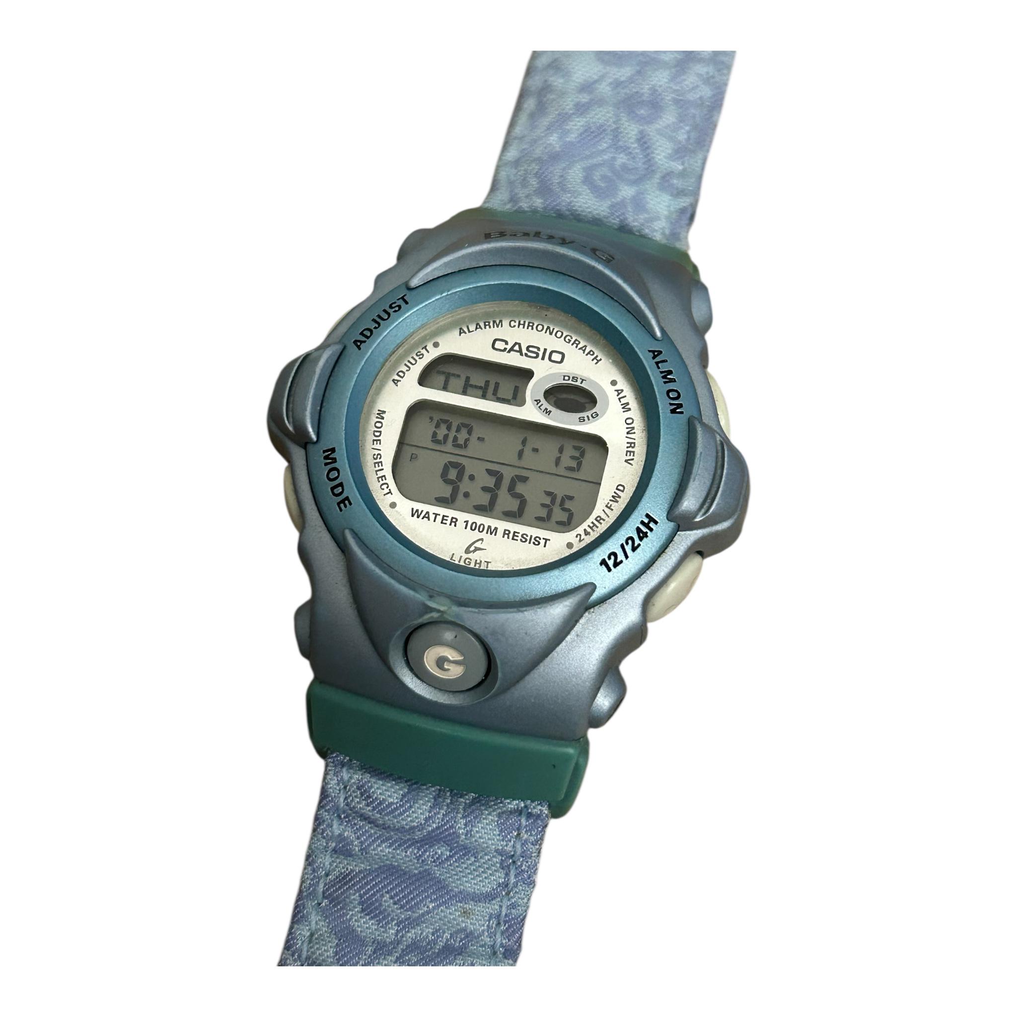 Vintage Casio Baby-g Digital Soft Fabric Strap , Bg-156 - Etsy