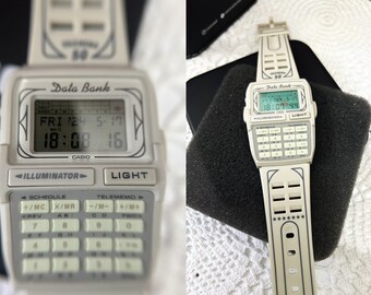 RARE Nos Casio Dbc-63 Databank Telememo 50 Memory Calculator Watch