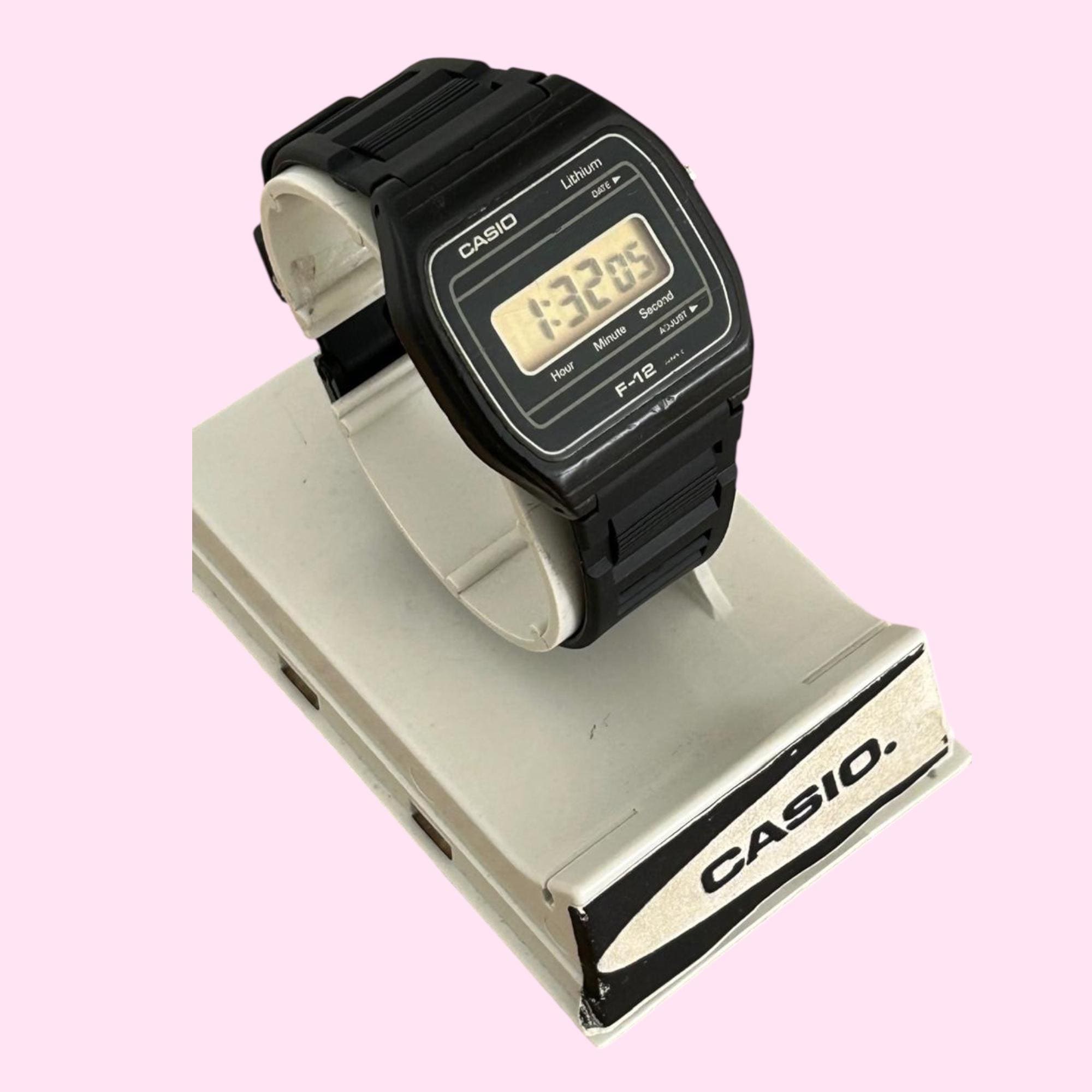 Vintage Casio F-12 Digital Watch: Collectible 1980s Japan Model - Etsy