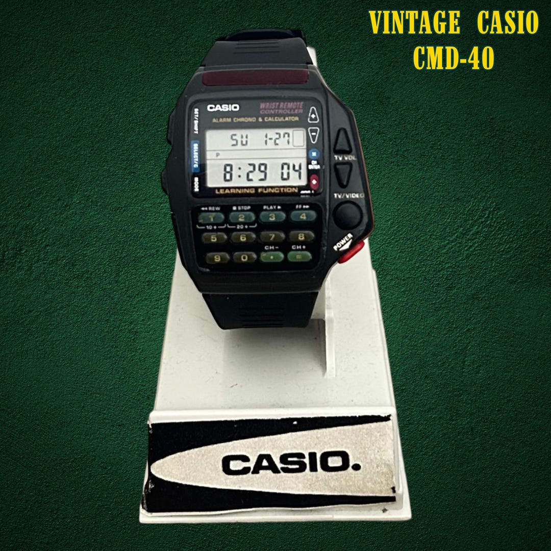 Vintage Casio Watch CMD-40, Watch Remote Control, - Etsy