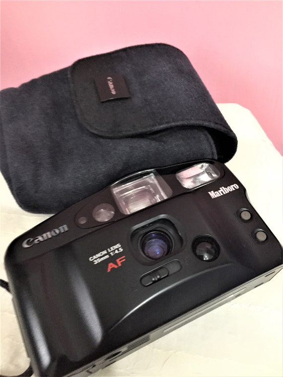 Canon MARLBORO Sure Shot OWL / AF-7 35mm Film / Very Good