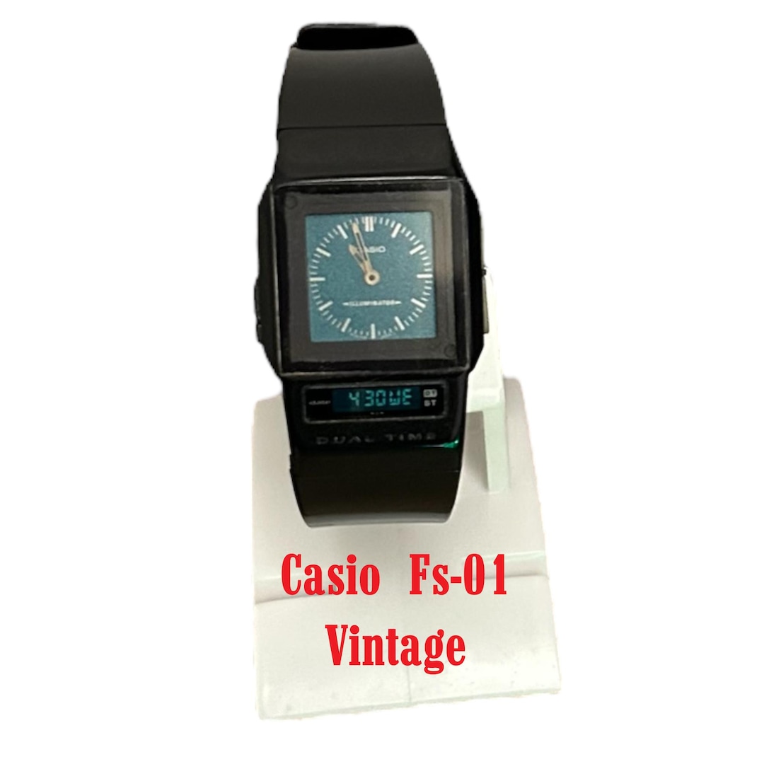 Buy Retro Casio Dual Time FS-01 Watch/ Very RARE Collectibles From Japon  Mod:2321 1990s/ Very Good Condition/original Strap/ Online in India