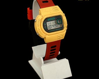 Rare Yellow Case Casio NF-11  1093 /Collectible watch / Vintage 1980s Retro Model