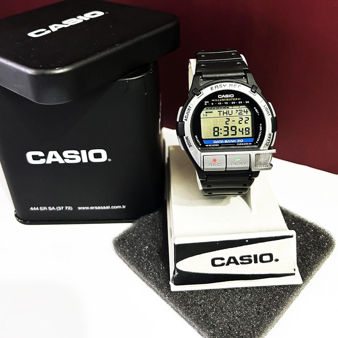 Casio Vintage DB-V30-1T Easy Rec Digital Watch Voice