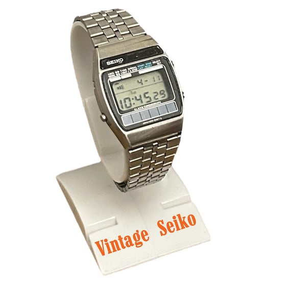 VERY RARE Vintage Seiko A258-5060 Solar Digital Watch, Chronograph