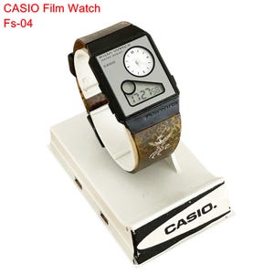 RARE Vintage Casio Filmwatch FS-04: Dual Time Digital Sport Watch
