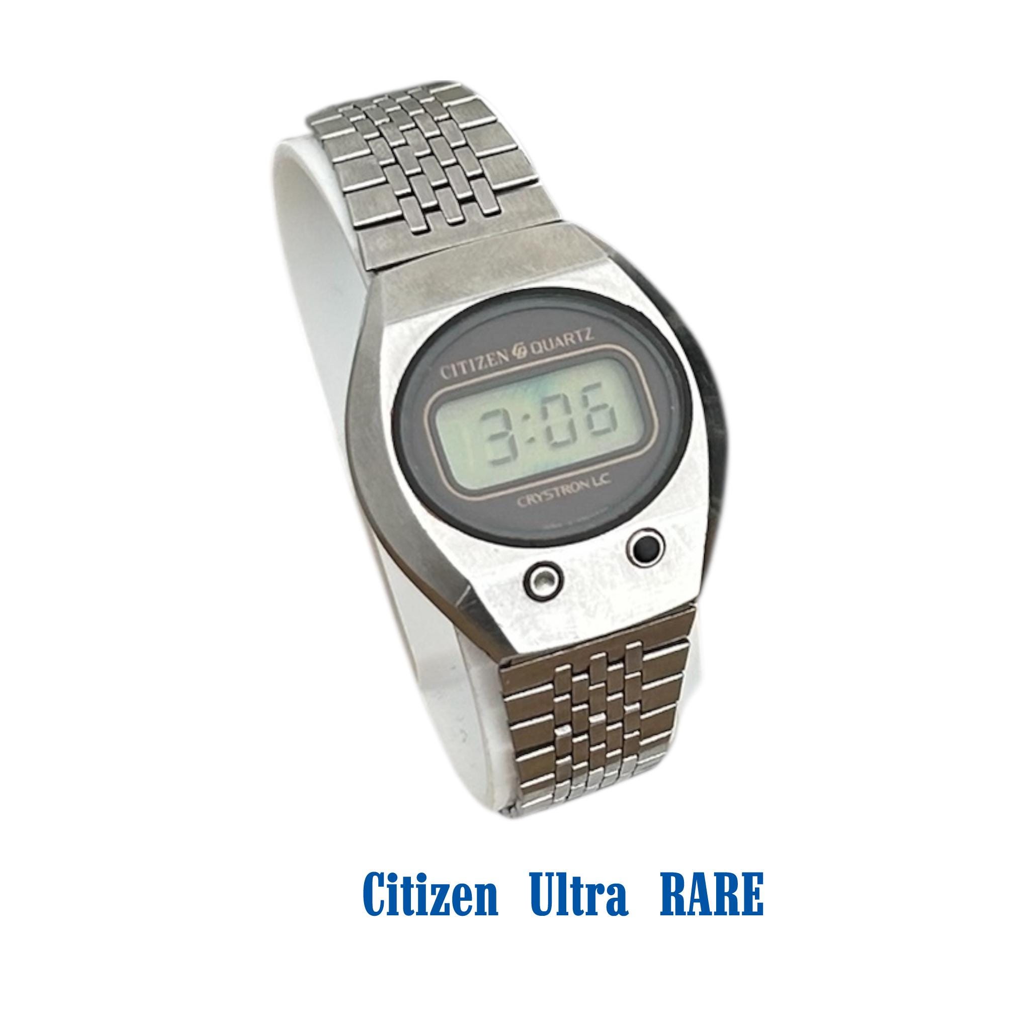 RARE Vintage Citizen Crystron/ LC Quartz Digital Watch / 1970s