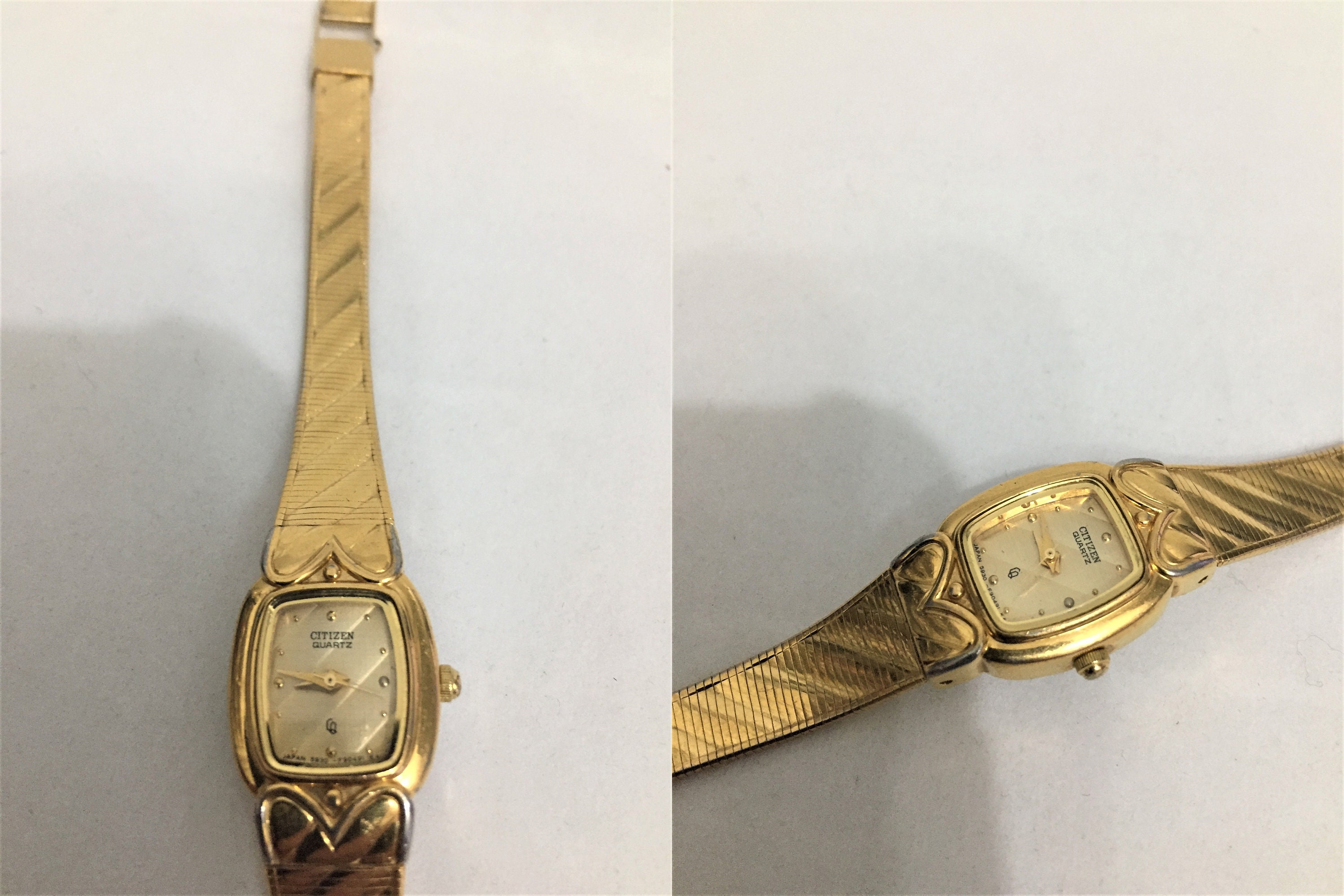 Citizen Vintage Women's/ Quartz Gold Color 1990s / Japan- 5930