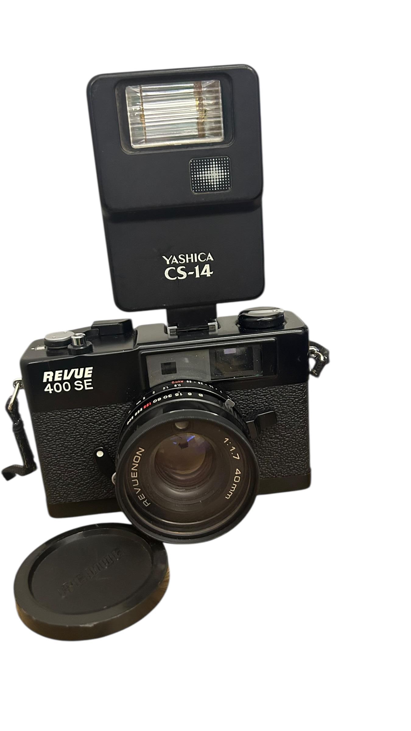 Revue 400S 35mm レンジファインダーカメラ ビンテージ Revue 400 SE 35mmフィルムカメラとYashica CS-14