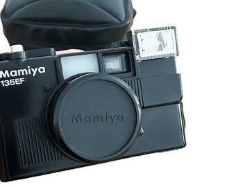 Vintage Mamiya 135 EF Film Camera: 35mm, Original Case & Battery