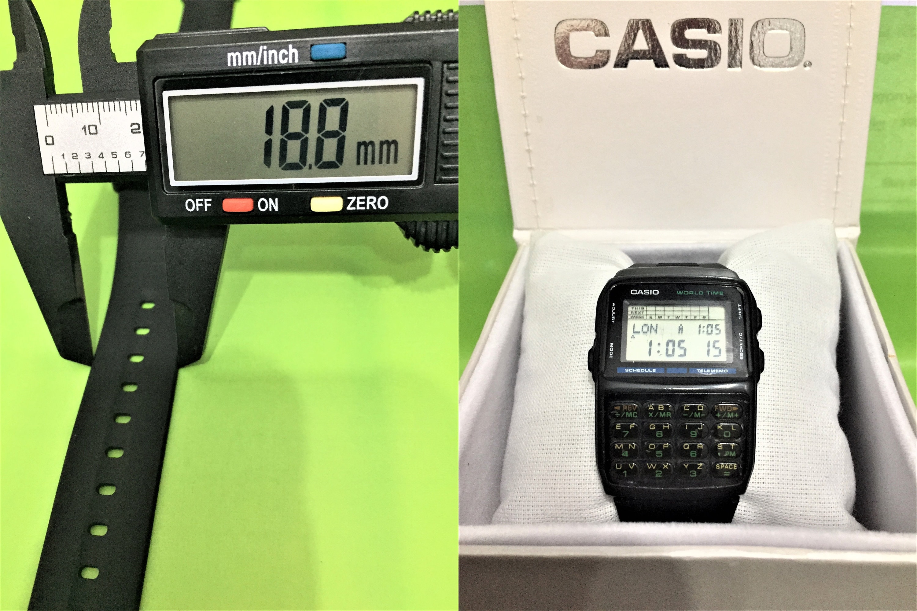 Vintage Casio DBX-103/ Digital Calculator Data Bank/ Watch NOS Mod