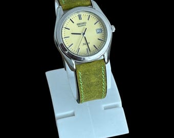 Rare Vintage Seiko Sq-50 Quartz Watch, Phosphorescent Dial Seiko