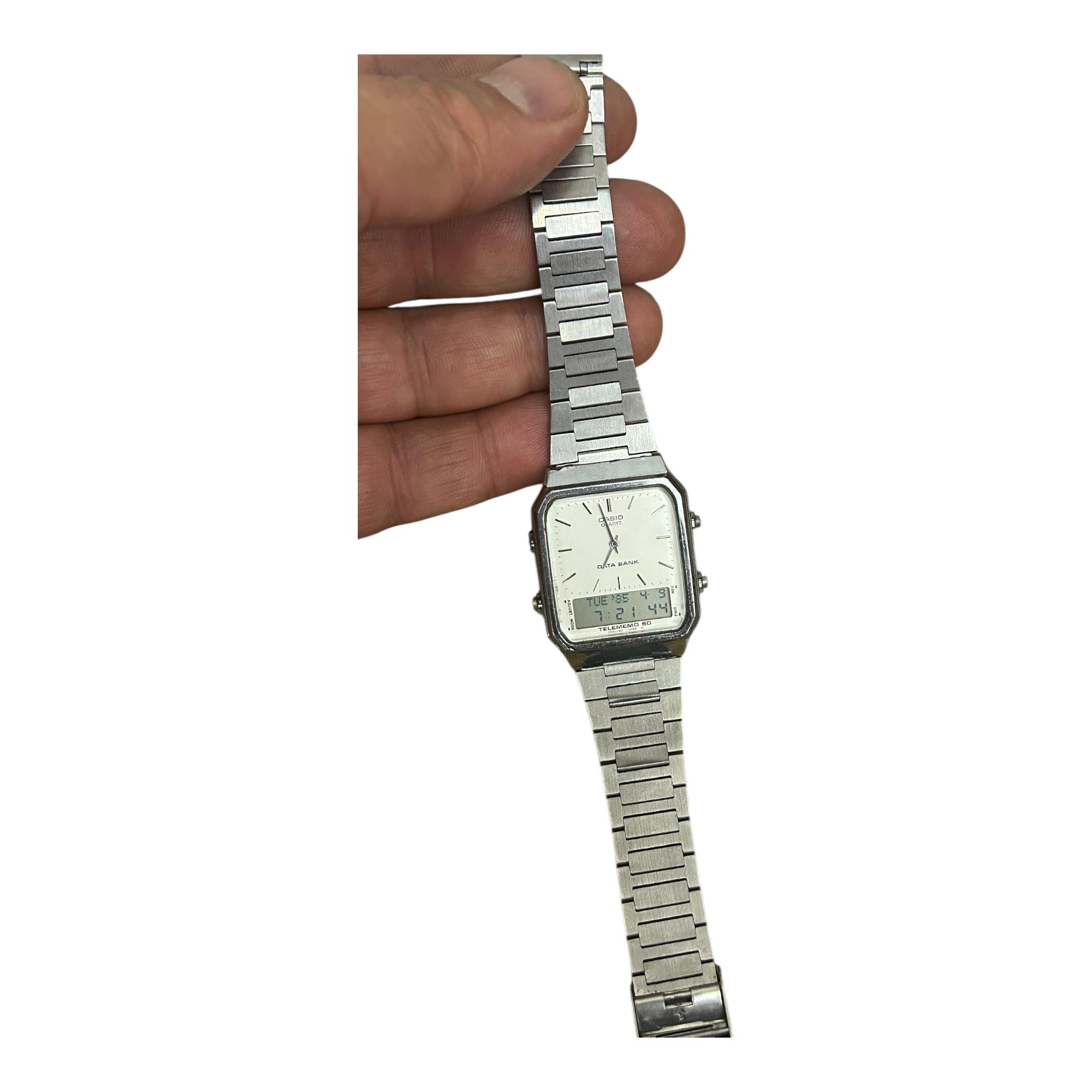 Rare Casio Ab-500 Databank / Analogue /digital Watch Mod 386/ Dual