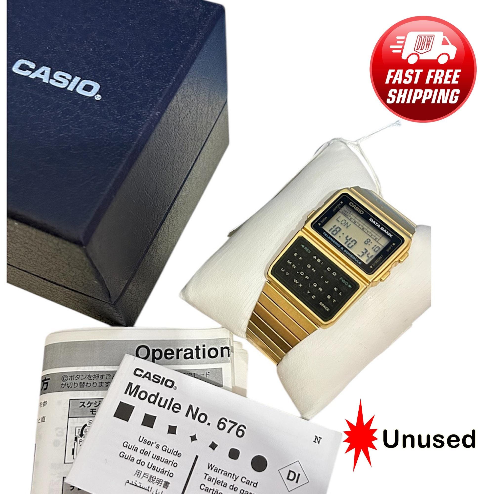 Unused Vintage RARE Gold Tone Vintage Casio DBC-610 Calculator