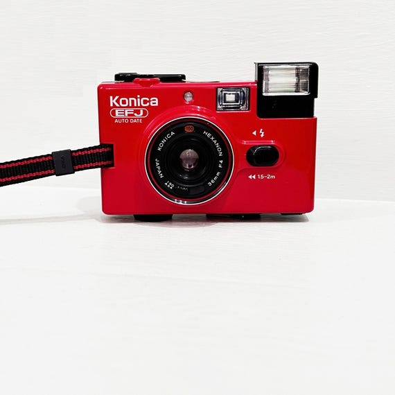 Konica EFJ AUTO DATE オートデート 赤 Red レッド 美品 ヴィンテージ コニカ EFJ オートデート レッド ジャポン