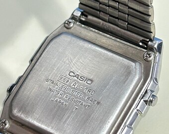 カシオ AL-180 ヴィンテージ 電池不要腕時計。ヴィンテージ レトロ