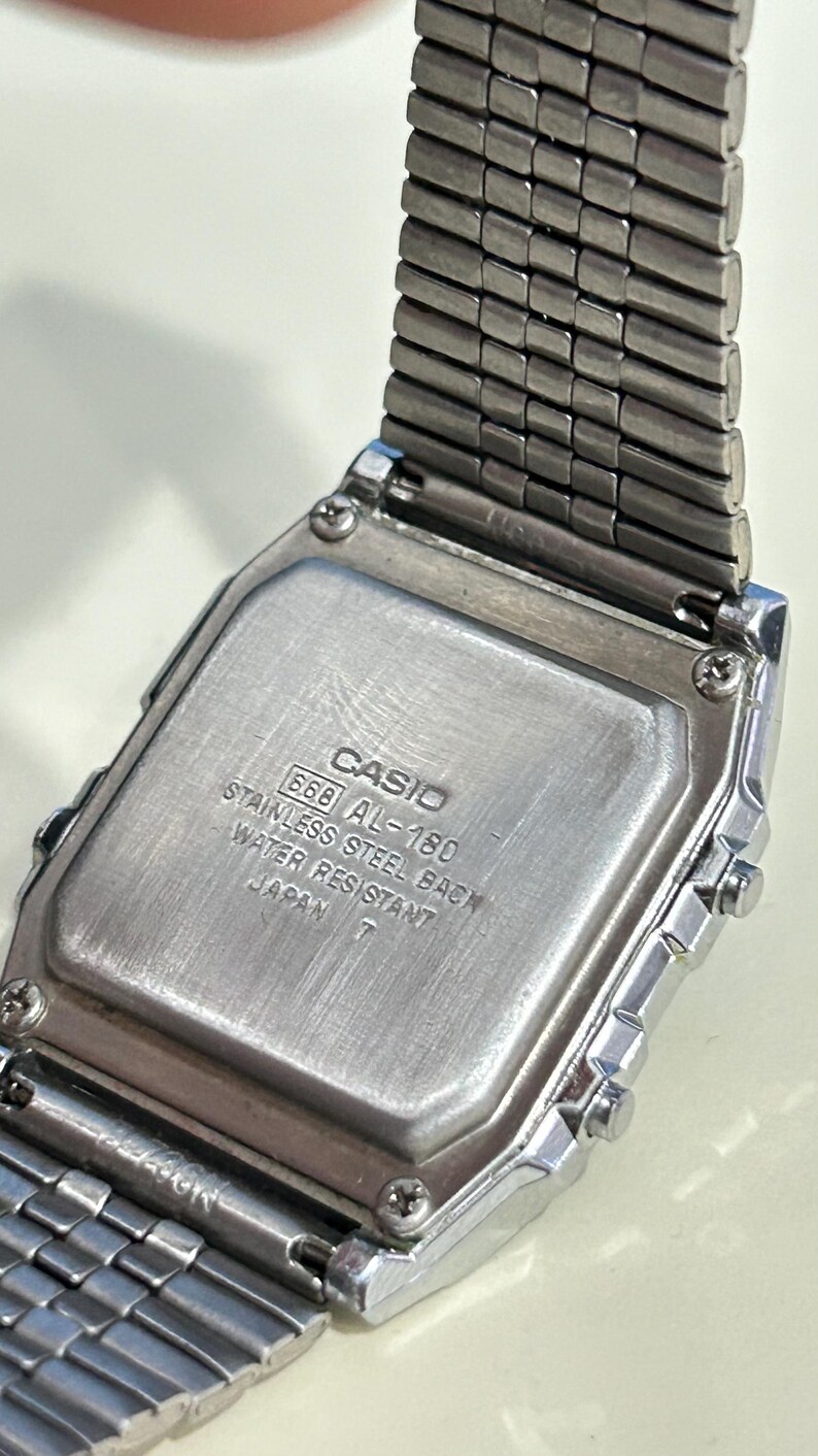 Casio AL-180 Watch Vinatge Batteryless. Vintage Retro/ Pilot Swiss Gift ...