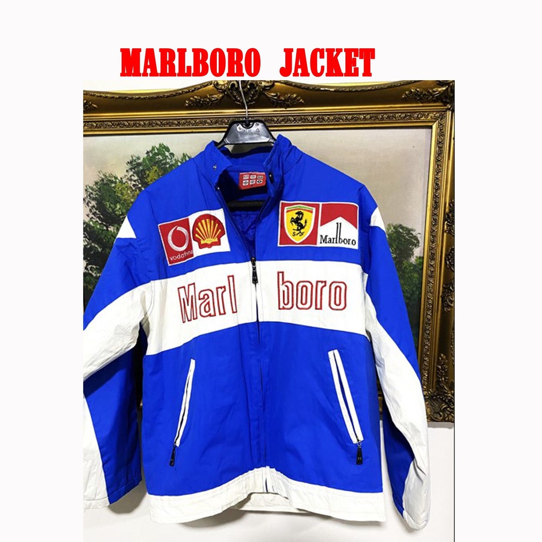 Ferrari Marlboro 刺繍 レーシング ジャケット ブルゾン F-1 Ferrari Marlboro 刺繍 レーシング ジャケット ブルゾン F-1