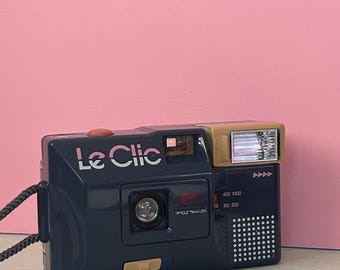 Vintage Le Clic Film Camera Flash Working Optique 38 Mm LENS Very