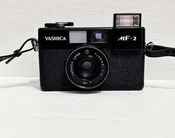 Vintage Yashica MF-2 Vintage Camera/ Film Point Shoot Camera F4 38mm Lens/ Vintage Photo/ Compact Fixed Focus Point /Made in Hong kong