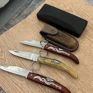 Set Okapi Knife and Corsa VENDETTA Horn France Knife Steel