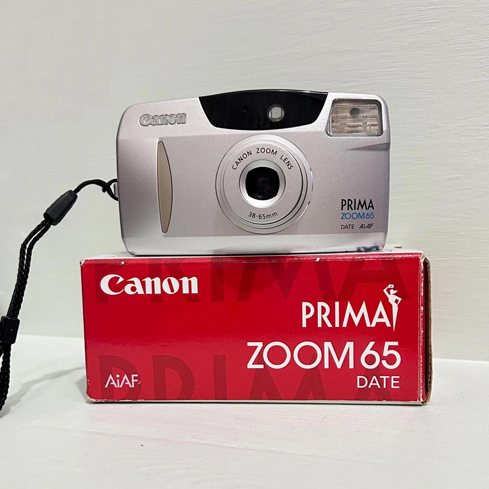 Canon Prima TELE コンパクトフィルムカメラ 海外版？ Unused Canon Prima Zoom 65 DATE Vintage / Wiht Box and User Manual