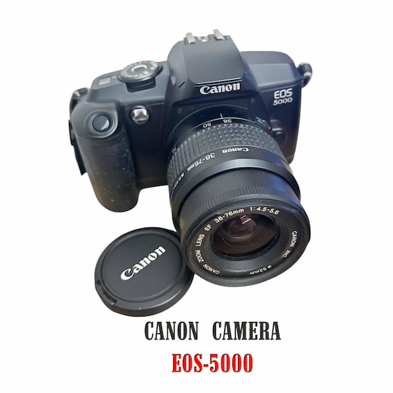 Vintage Canon EOS 5000 35mm Film Camera With 38-76mm Zoom Lens - Etsy