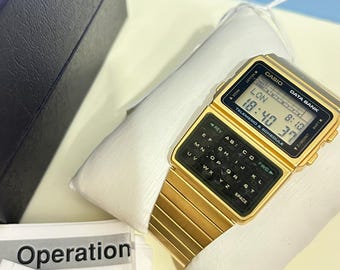 Unused Vintage RARE Gold Tone Vintage Casio DBC-610 Calculator