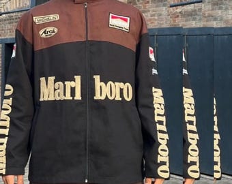 Vintage Racing Jacket Michelin Arai Style - Motorsport Bomber