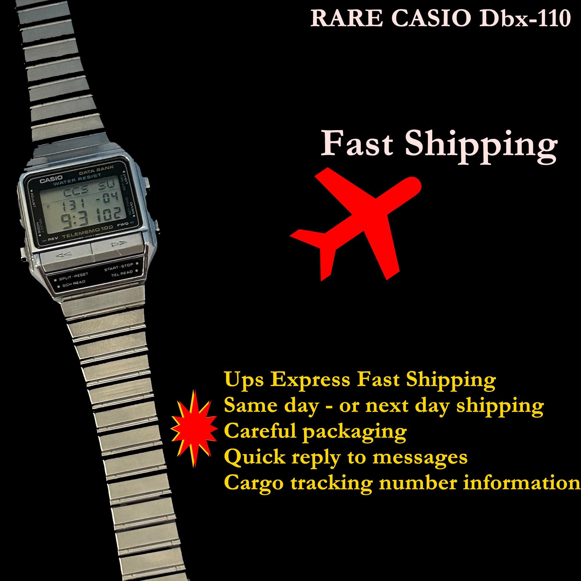 Vintage RARE Casio DBX-110 696 Data Bank Telememo 100 Japan M