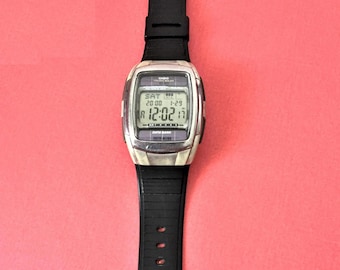 Vintage Casio DB-E30 Databank/ Solar Men's Wristwatch/digital Gray