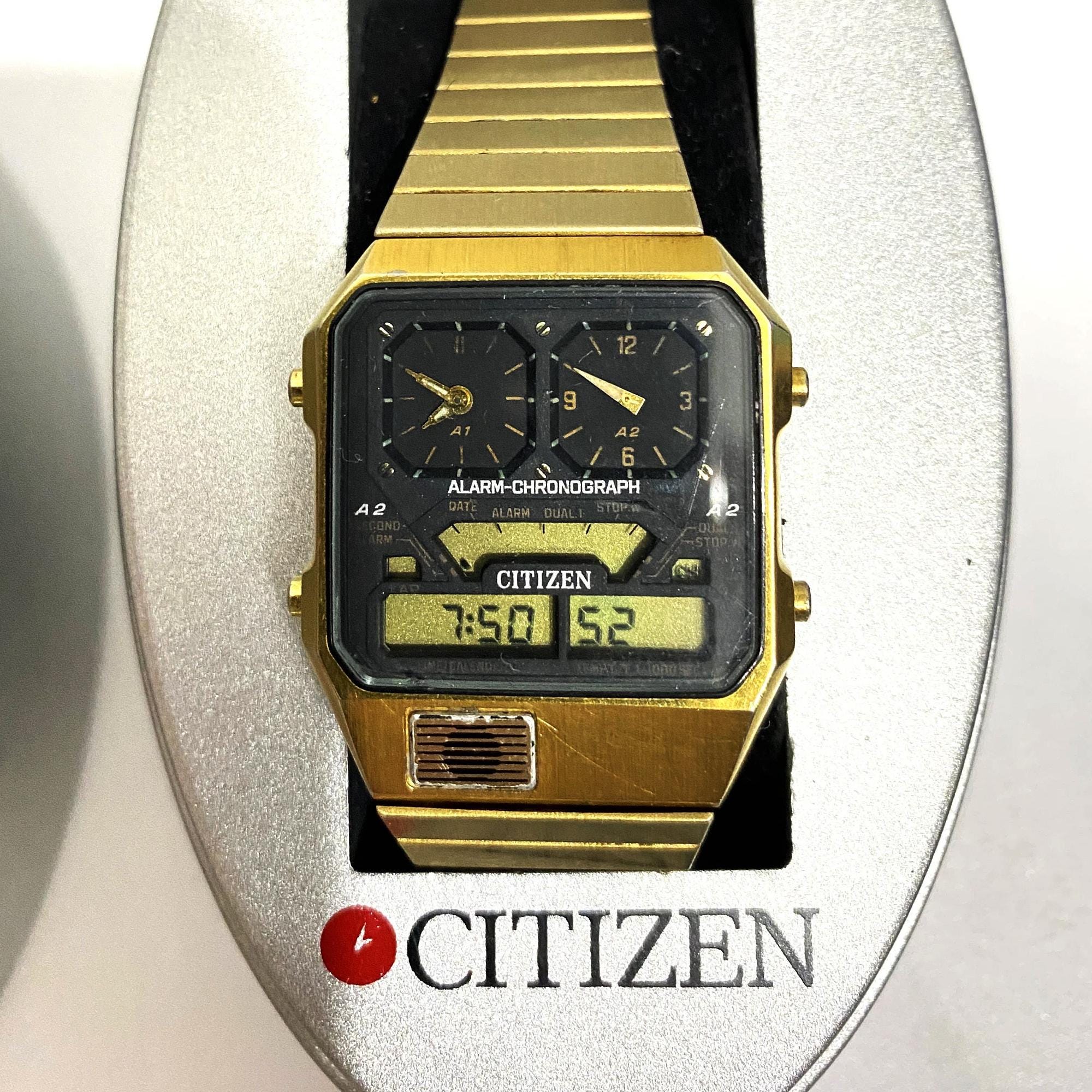 アルナ大 ゴールド Almost Unused Citizen 30-5529 Ana Digi Temp, Watch, Classical