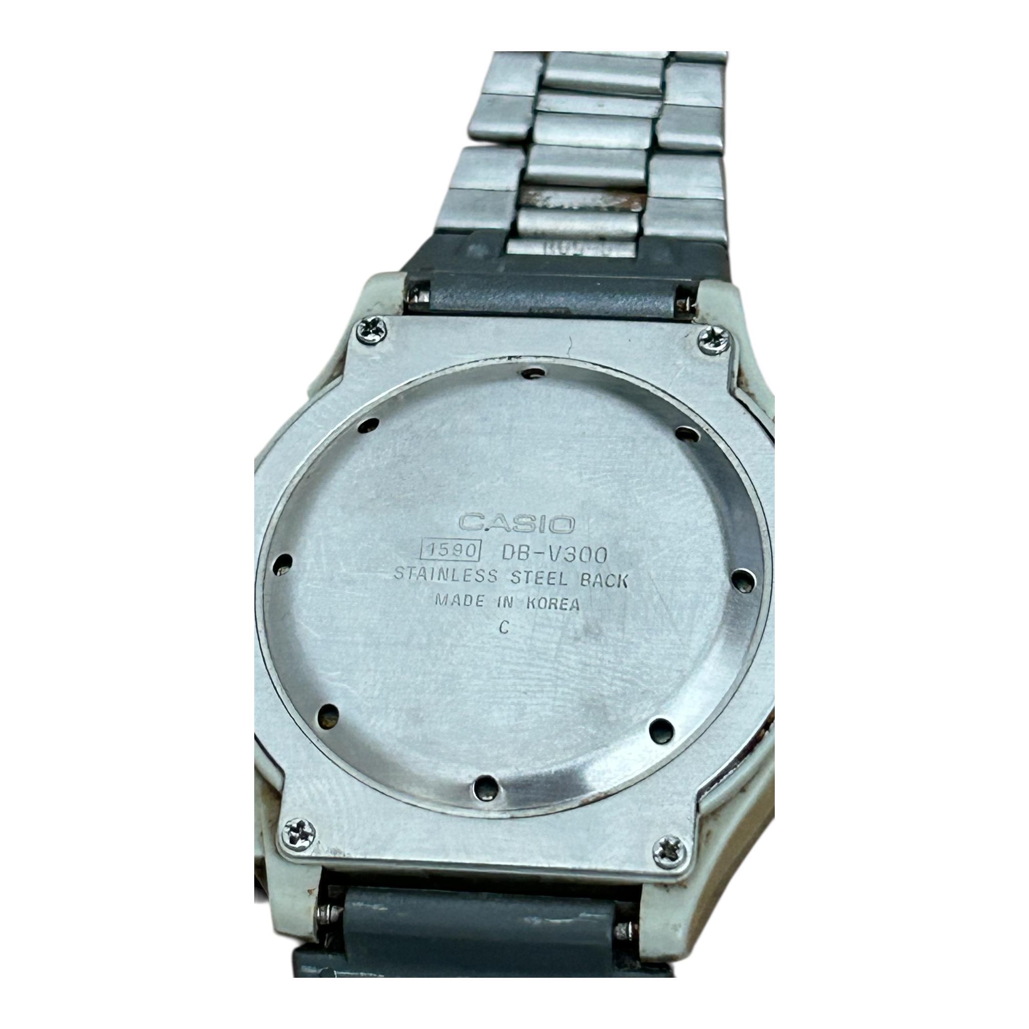 Vintage Casio DB-V300 Databank Voice Recorder Watch, Stainless