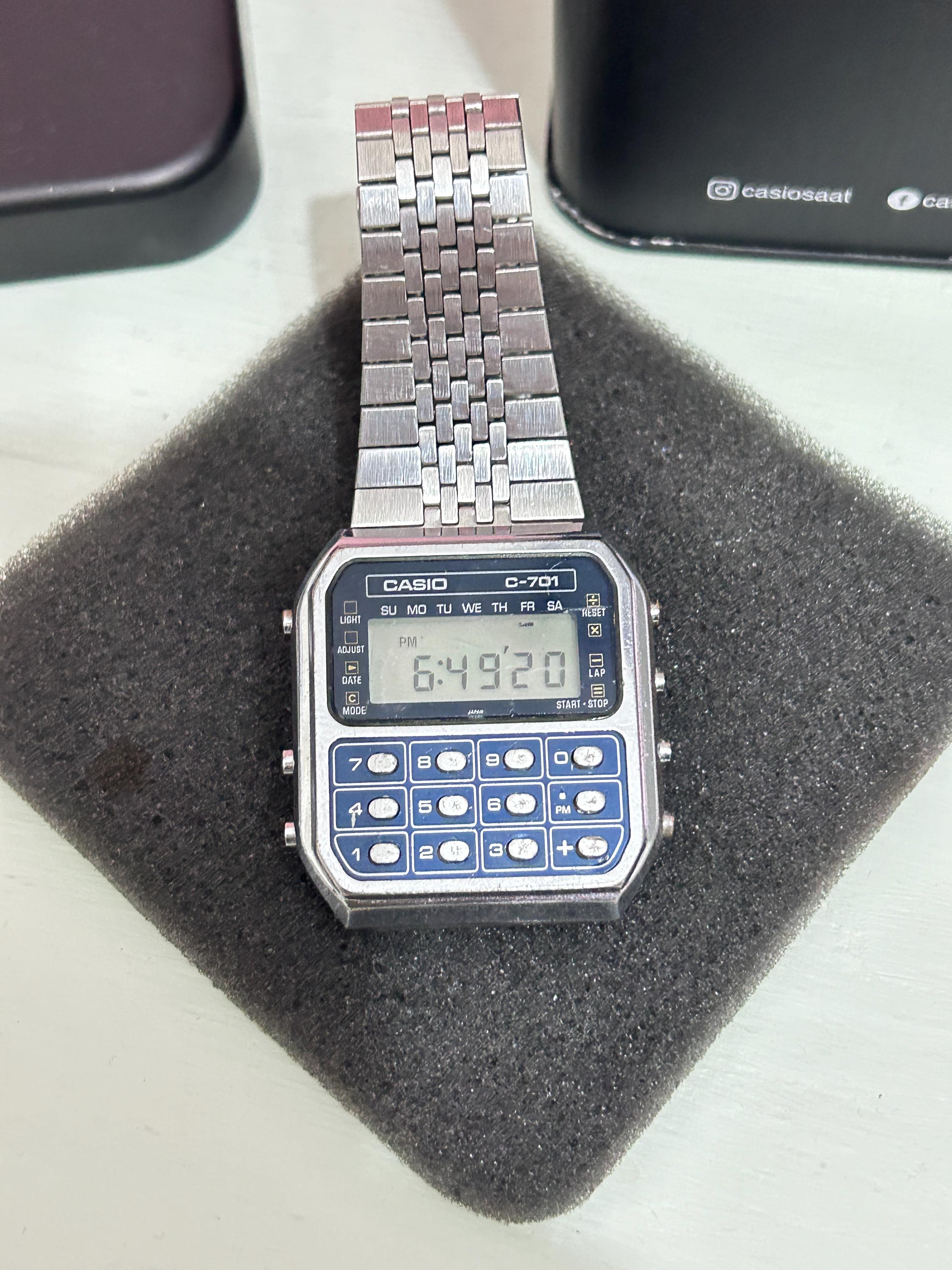 Retro Casio C-701/ Mens Watch Digital Quartz Casio Calculator