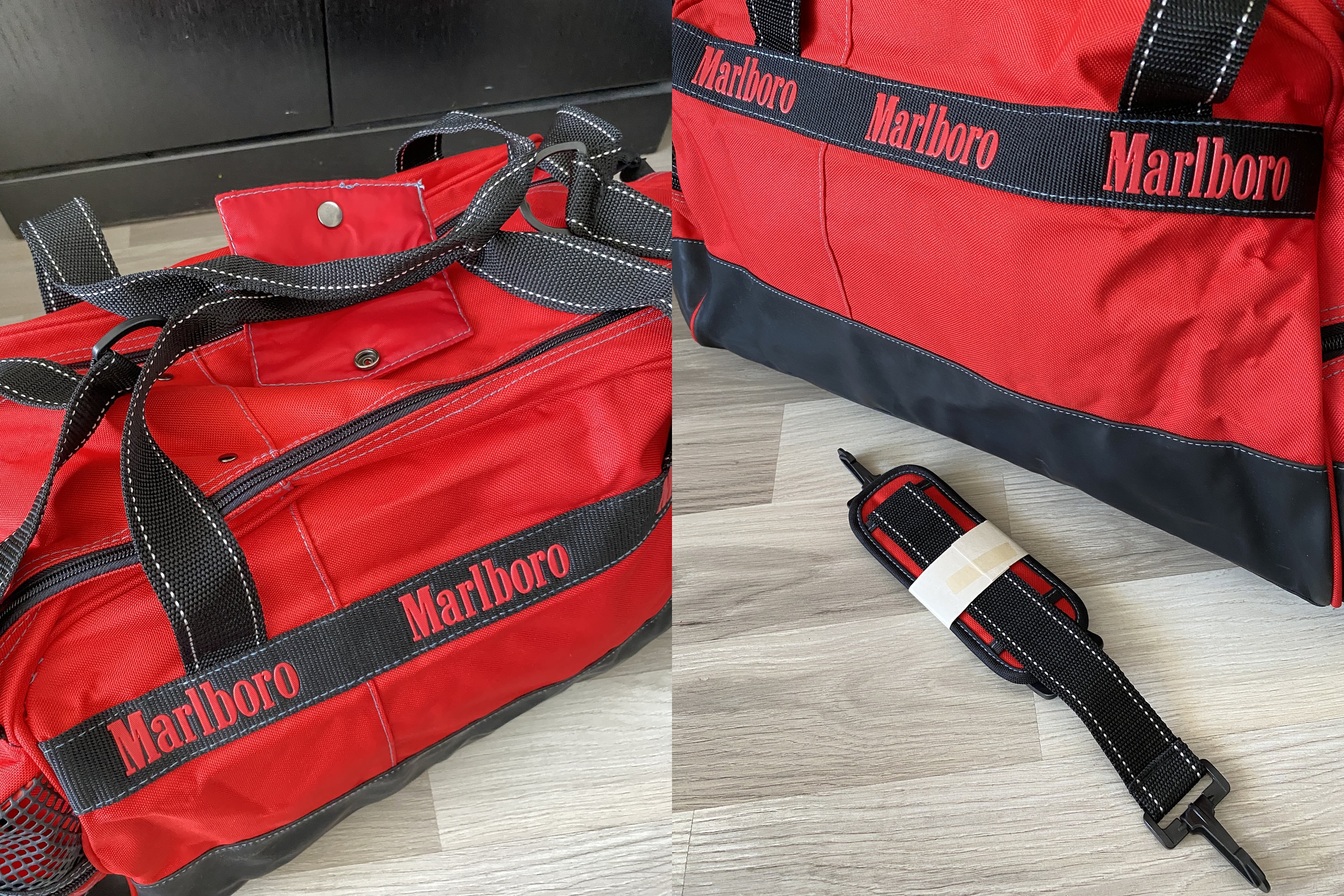 Marlboro Travel Bag/ Unused Vintage 1980s / Duffel Bag/travel Bag