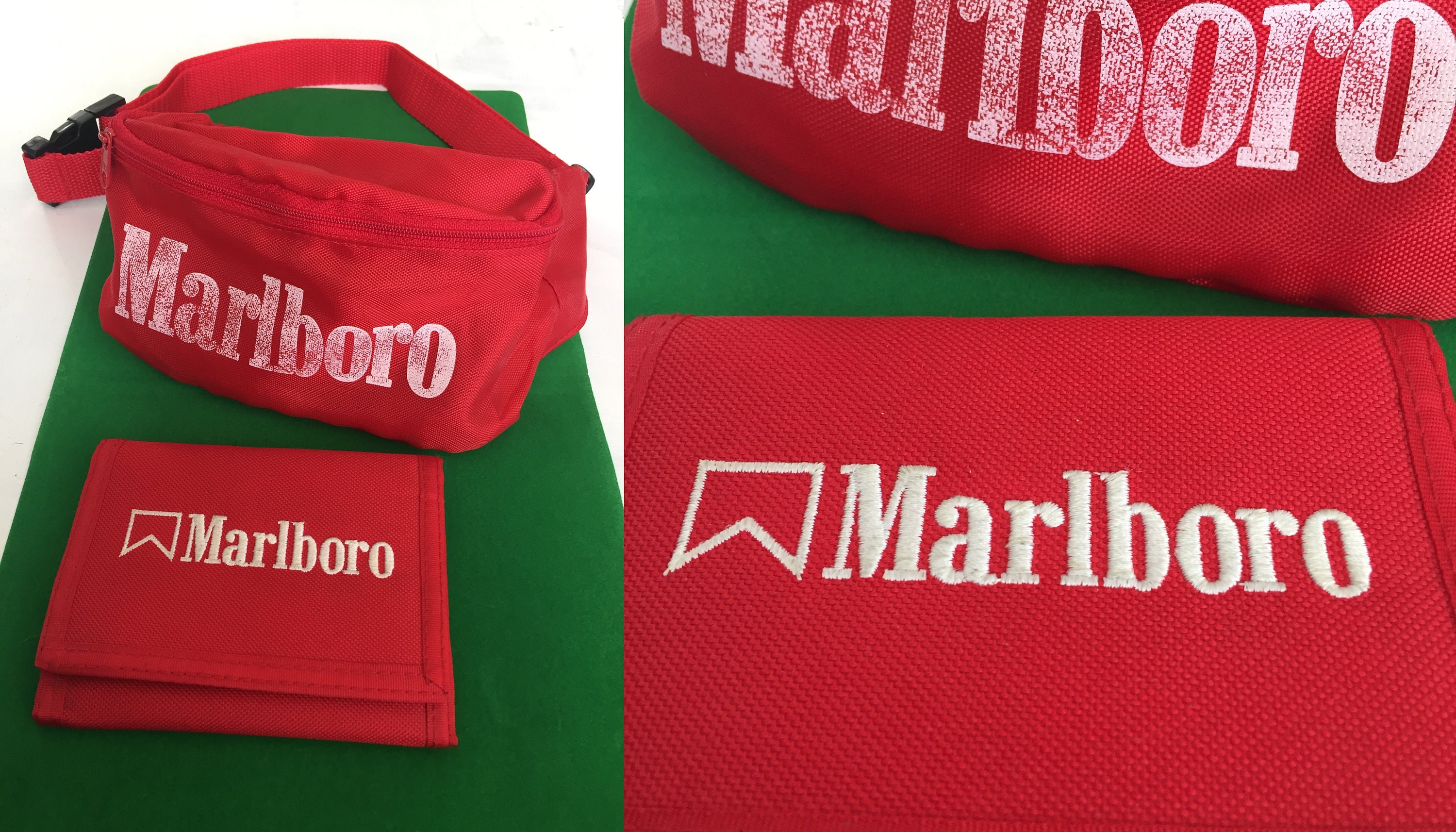 Vintage Set Marlboro Fanny Pack and Wallet/credit Card