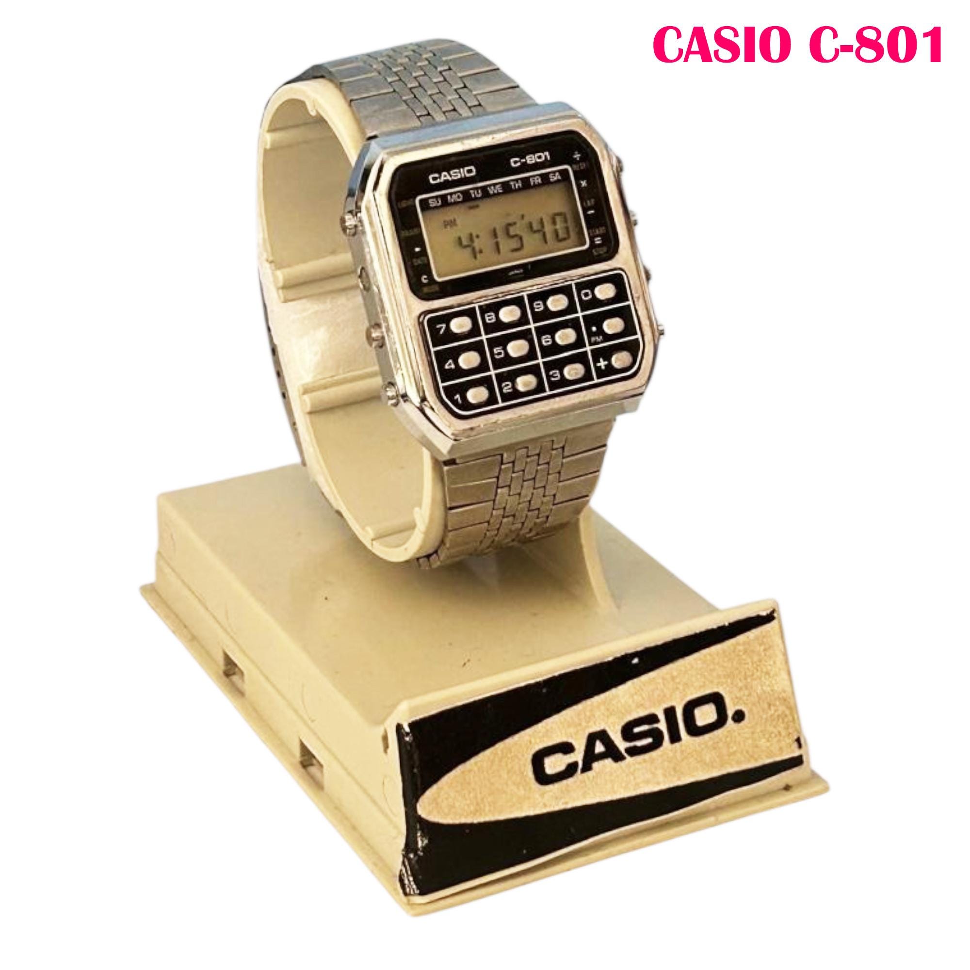 CASIO C-801 デジタル腕時計　カシオ　291 Retro Vintage Casio C-801/ Mens Watch Digital Quartz Casio