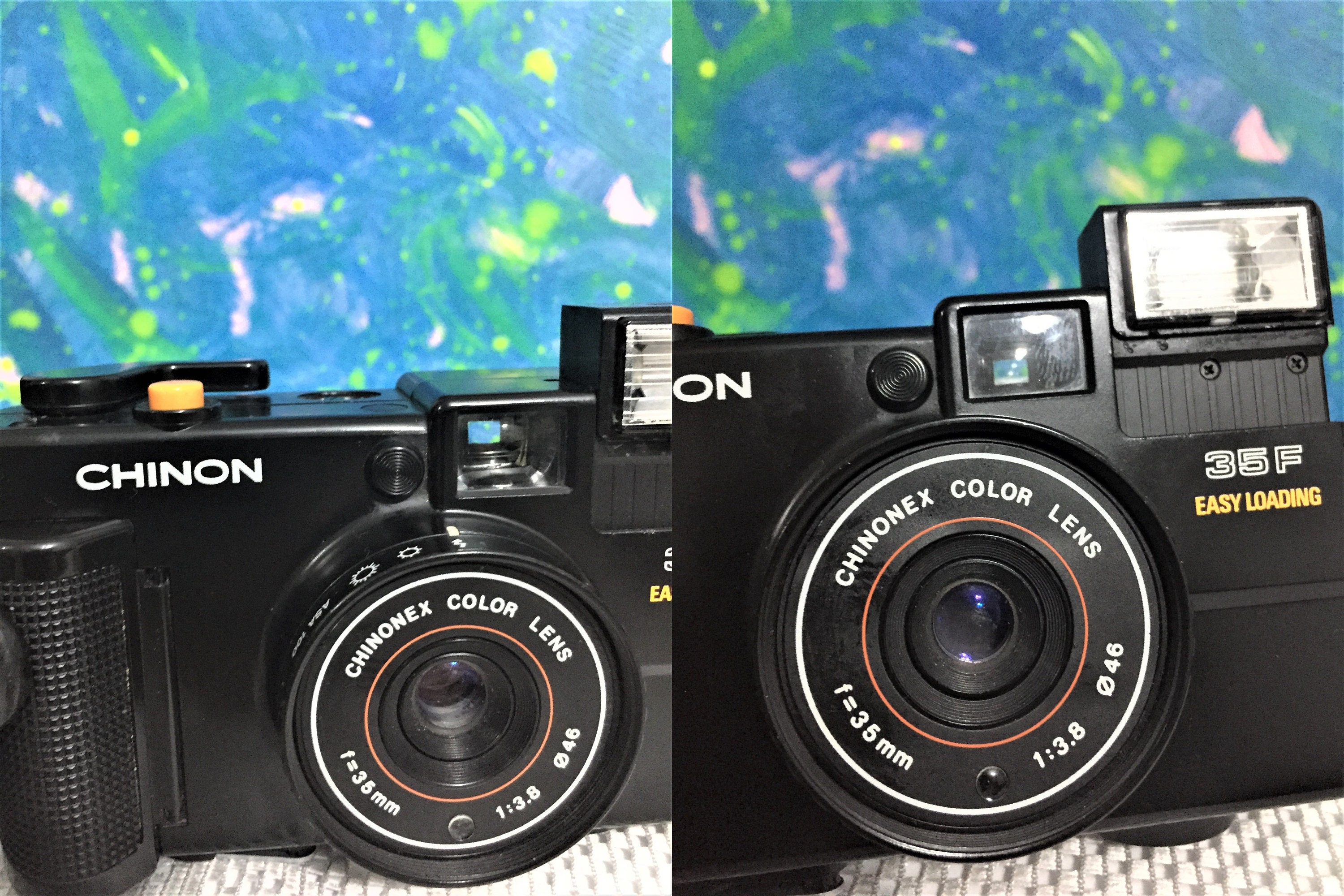 希少 CHINON 35FS EASY LOADING レトロカメラ Chinon Monami 35FS Loading Camera Vintage Not Working