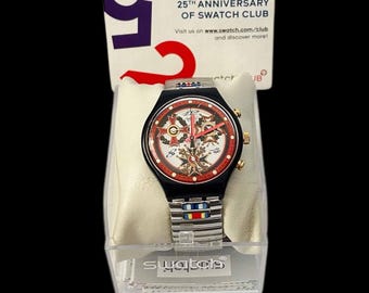 Swatch Chrono Sirio SCM101 Vintage SWATCH Chrono Sirio in plastica Ref. SCM101. NUOVO! * Lister Agent