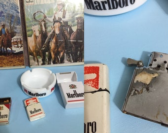Vintage Set (3) Collectibles Rare Marlboro Collectible Vintage Set (3) Collectibles Rare Marlboro Collectible