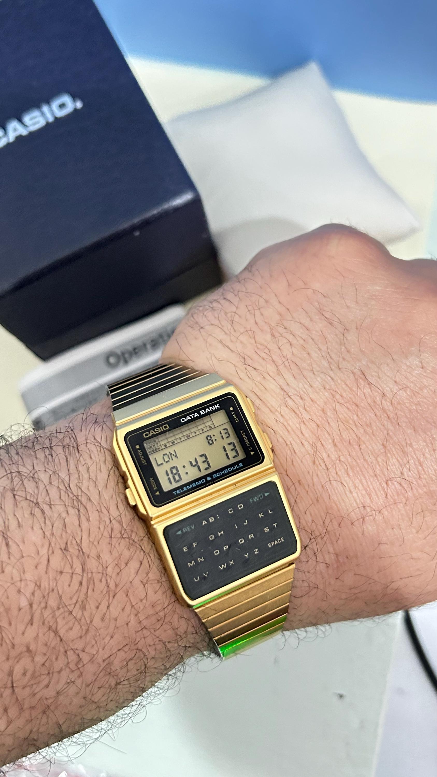 Unused Vintage RARE Gold Tone Vintage Casio DBC-610 Calculator
