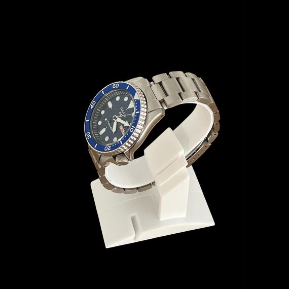 Blue Dial Seiko Sports Automatic Watch, 4R36-07G0, Phosphorous