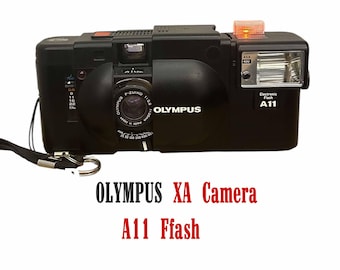 Olympus XA 35mm Film Camera With A11 Flash, Retro Point-and-shoot