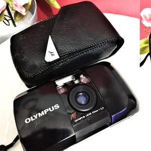 Vintage Olympus  Mju1 + With Battery and ;Case /Working film tested camera/ 35mm Compact Film Camera/Vintage Camera/ Orginal Mju (µ)  Case