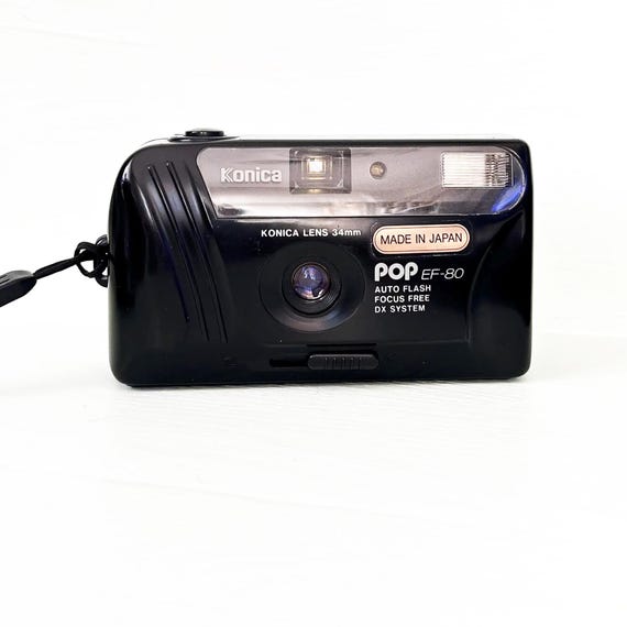 Konica POP EF-80 ヴィンテージ ブラック/AF コンパクト カメラ